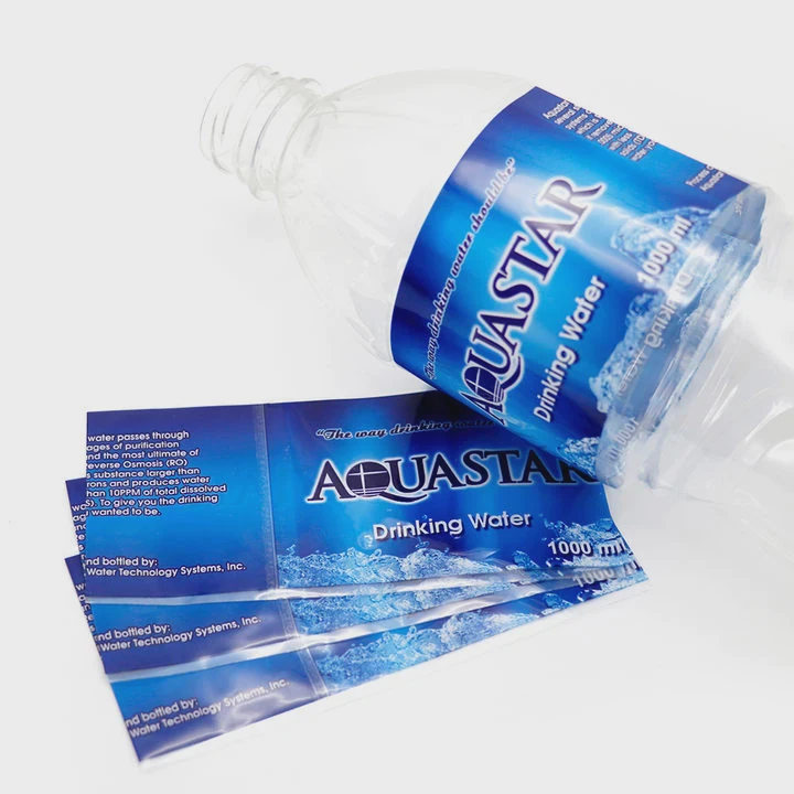 Clear Pvc Shrink Sleeve Labels For Water Bottles