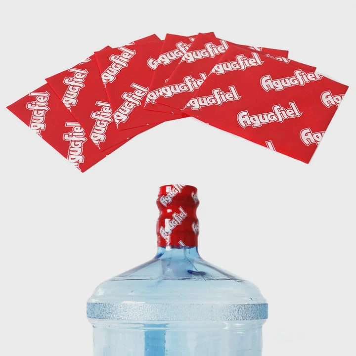 5-Gallon Water Bottle Cap Seal Shrink Label