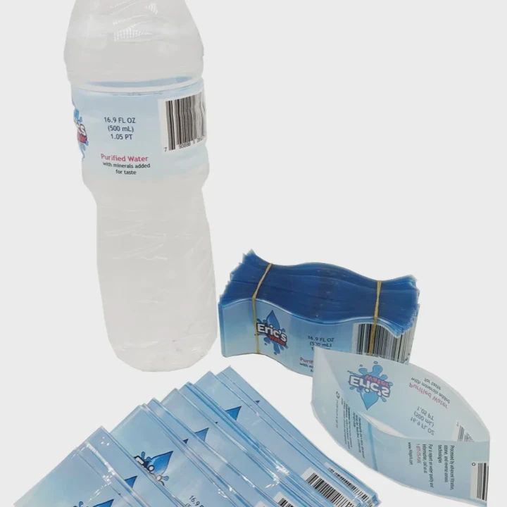 Custom Pvc Shrink Sleeve Labels For Water Bottles