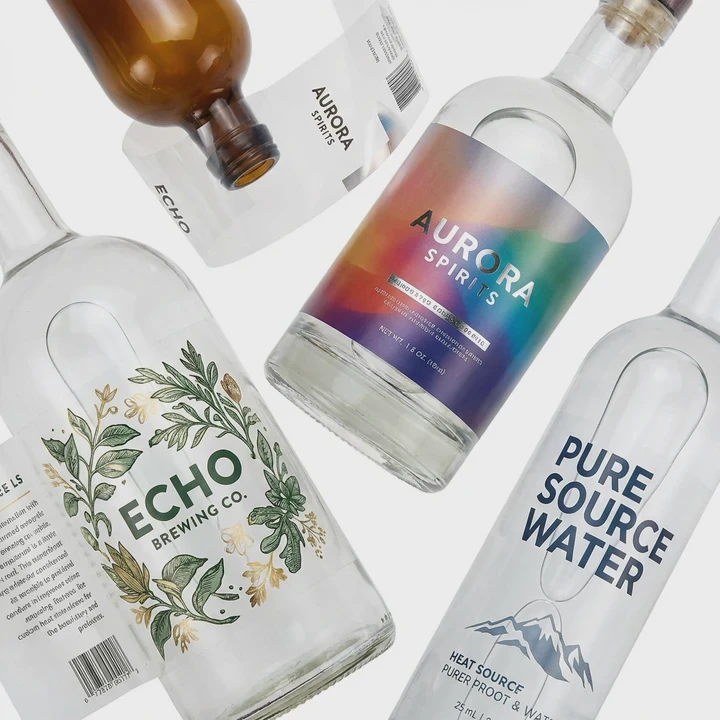 Custom Pvc Pet Shrink Sleeve Labels For Bottles