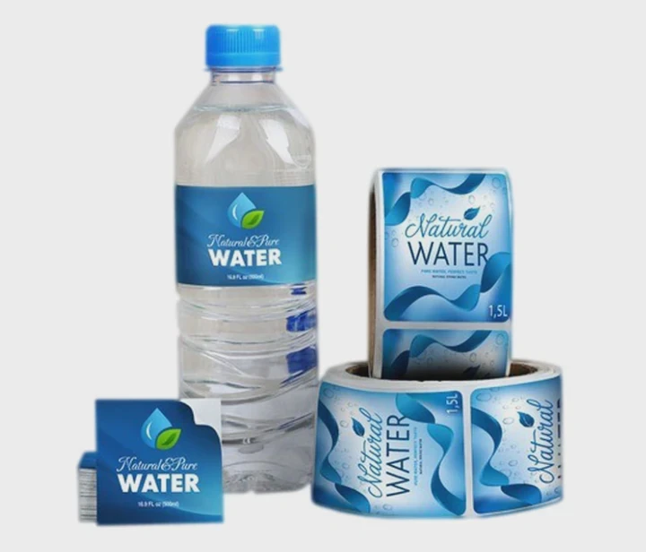 Water Bottle Shrink Labels