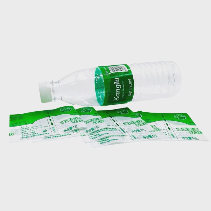 Water Bottle Shrink Wrap Labels