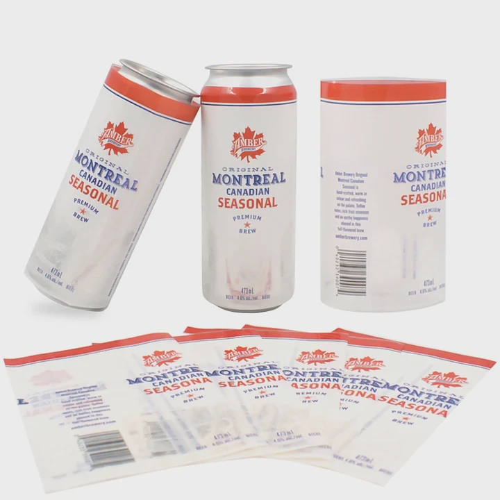 Yellow Pet Pp Shrink Labels