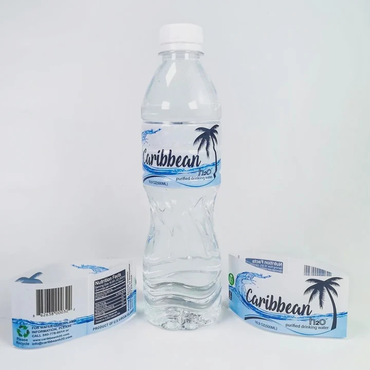 Water Package Shrink Labels