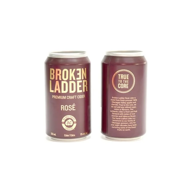 Broken Ladder Rose Cider Cans