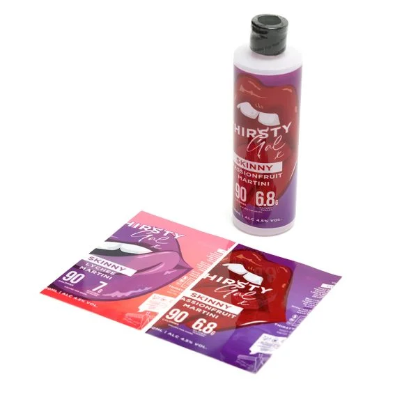 Thirsty Gal Skinny Passionfruit Label